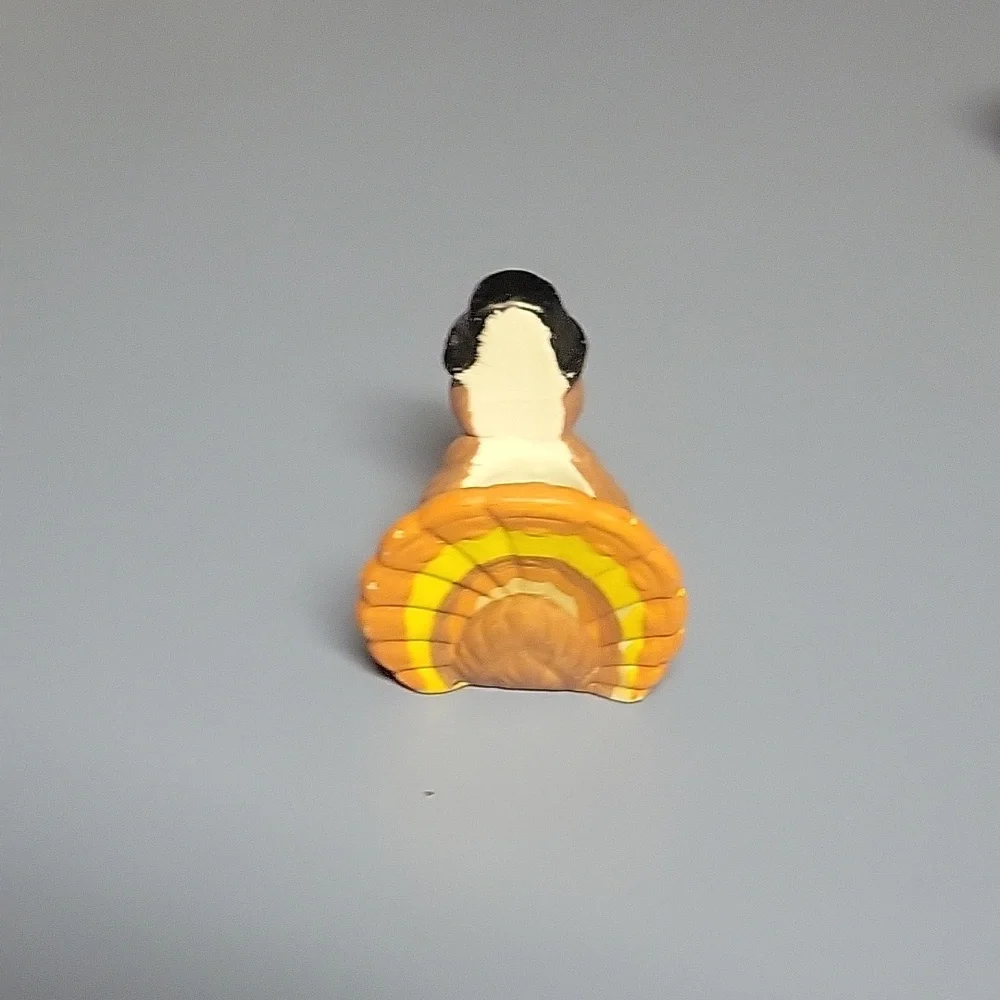 Hand painted turkey candle sticks and white candles - Picture 4 of 10